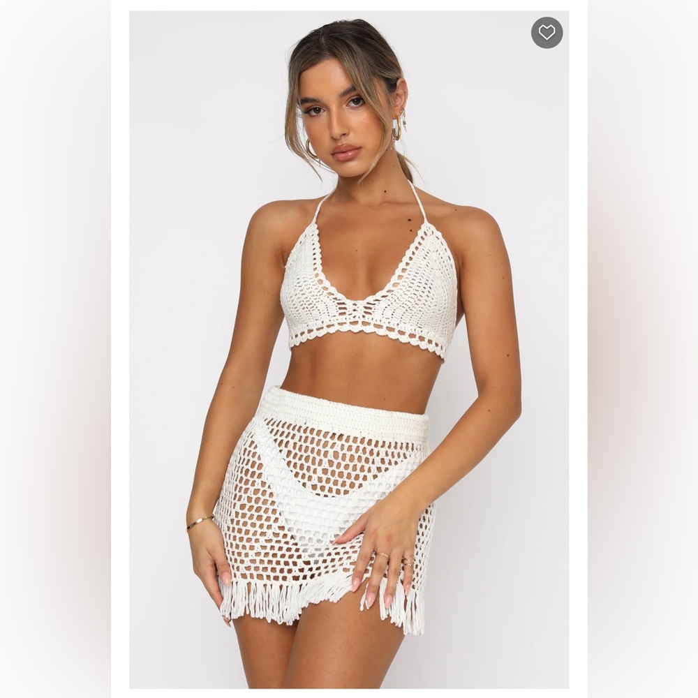 White Fox Private Island Crochet Set White